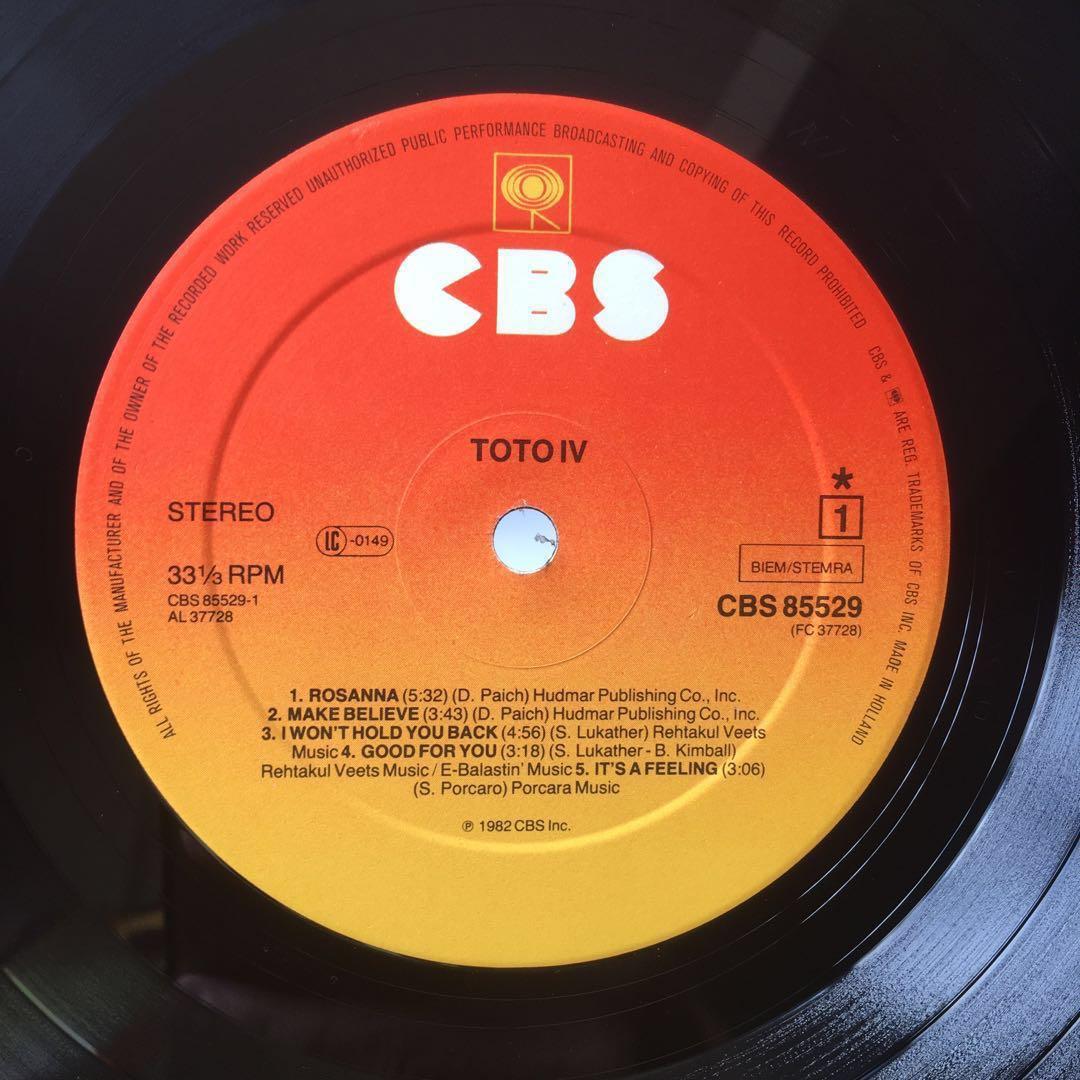 Toto Toto Iv 1982 Europe Original Vinyl Is Excellent Music Media Cds Dvds Other Media On Carousell