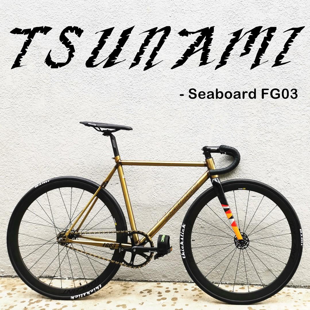 Tsunami Fixed Gear Full Bike Frameset Seaboard Fg03 Triple