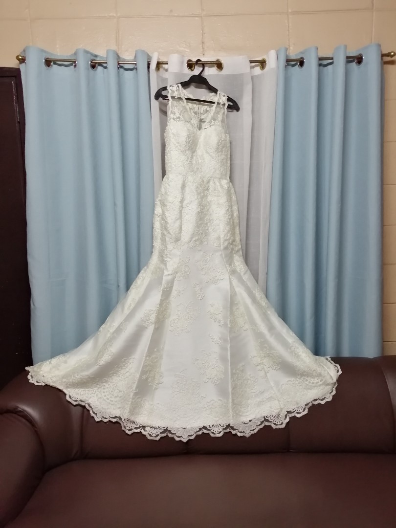 Used Customized Designer Wedding Gown On Carousell