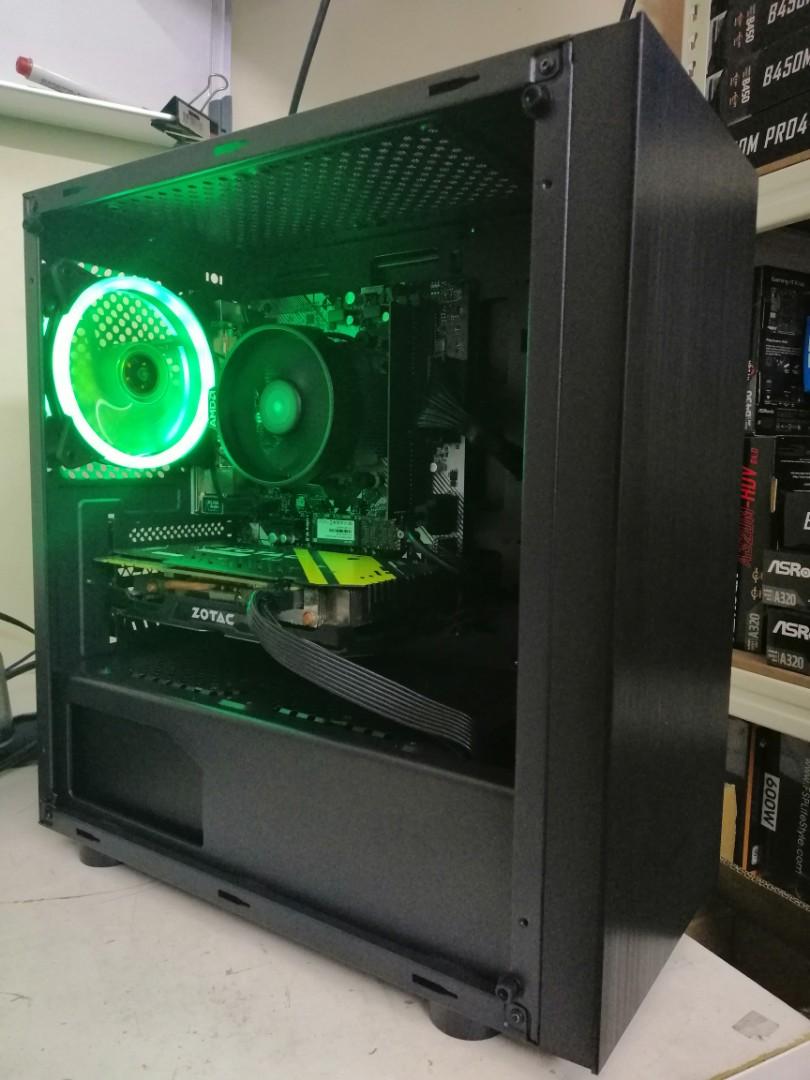 1 Set Offer Custom Gaming Pc Ryzen 5 1600 With Gtx 1070 Electronics Computers Desktops On Carousell