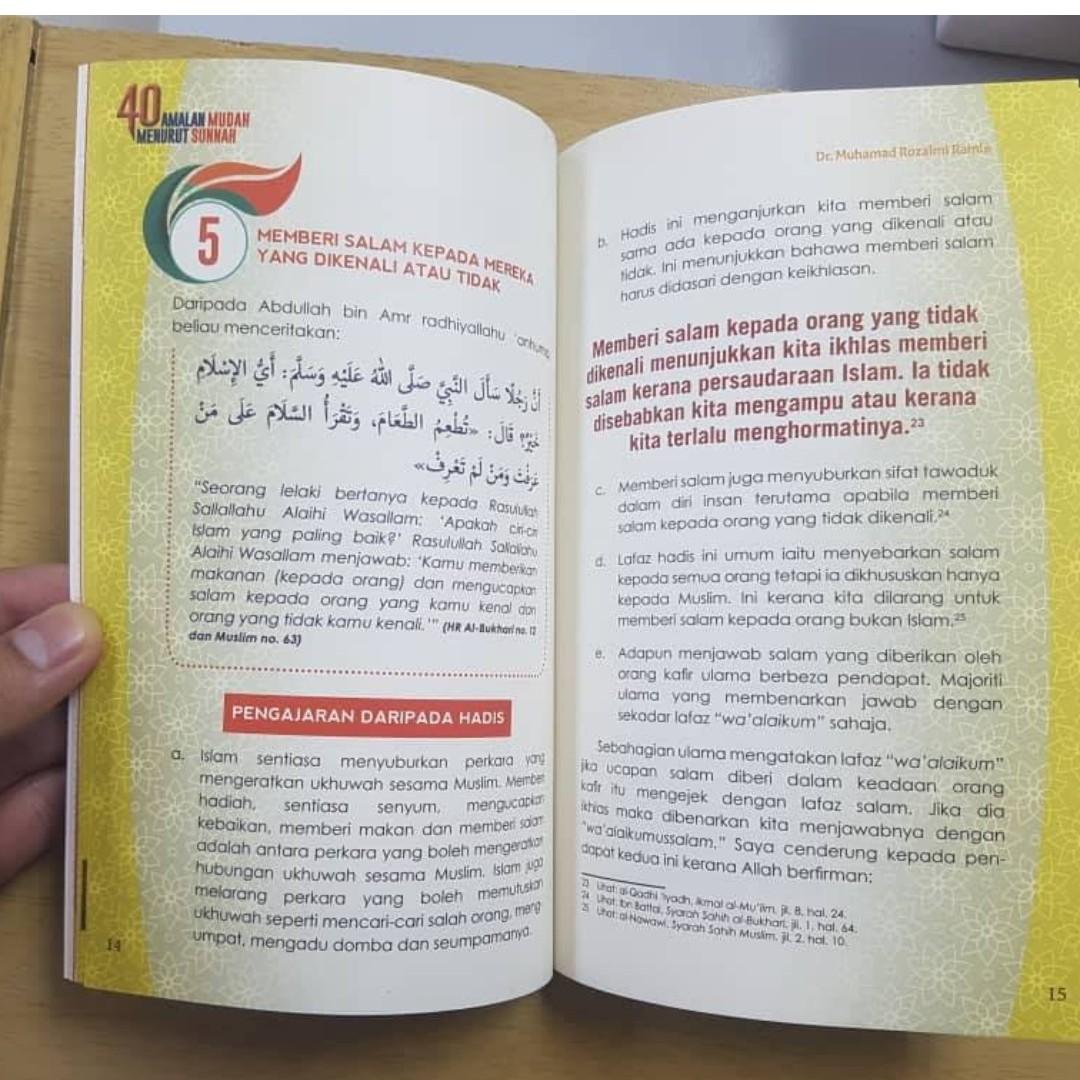 40 Amalan Mudah Menurut Sunnah Hobbies Toys Books Magazines Fiction Non Fiction On Carousell