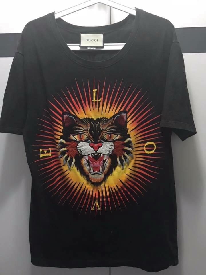 gucci angry cat shirt