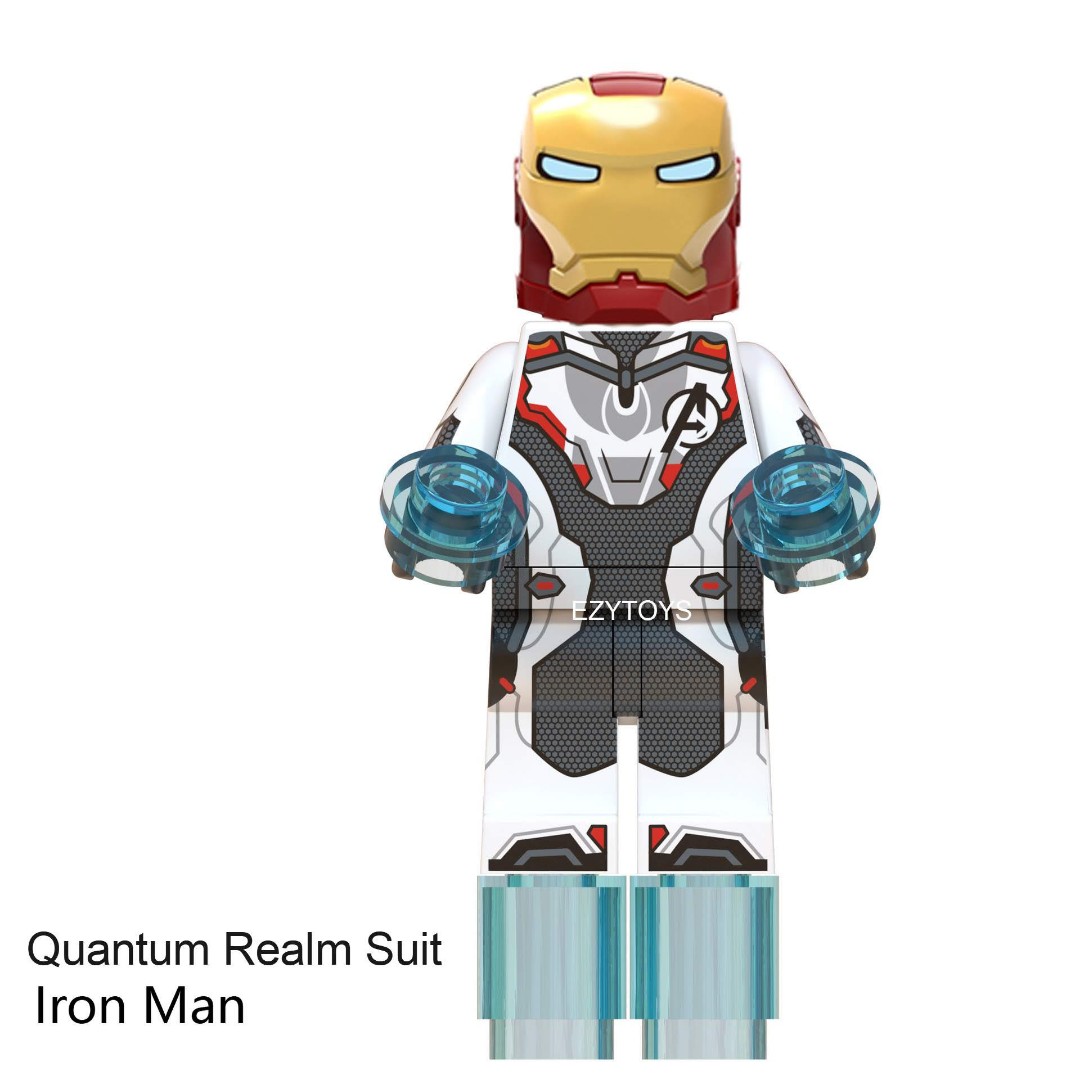 Avengers 4 Endgame Ironman minifigure in Quantum Realm suit