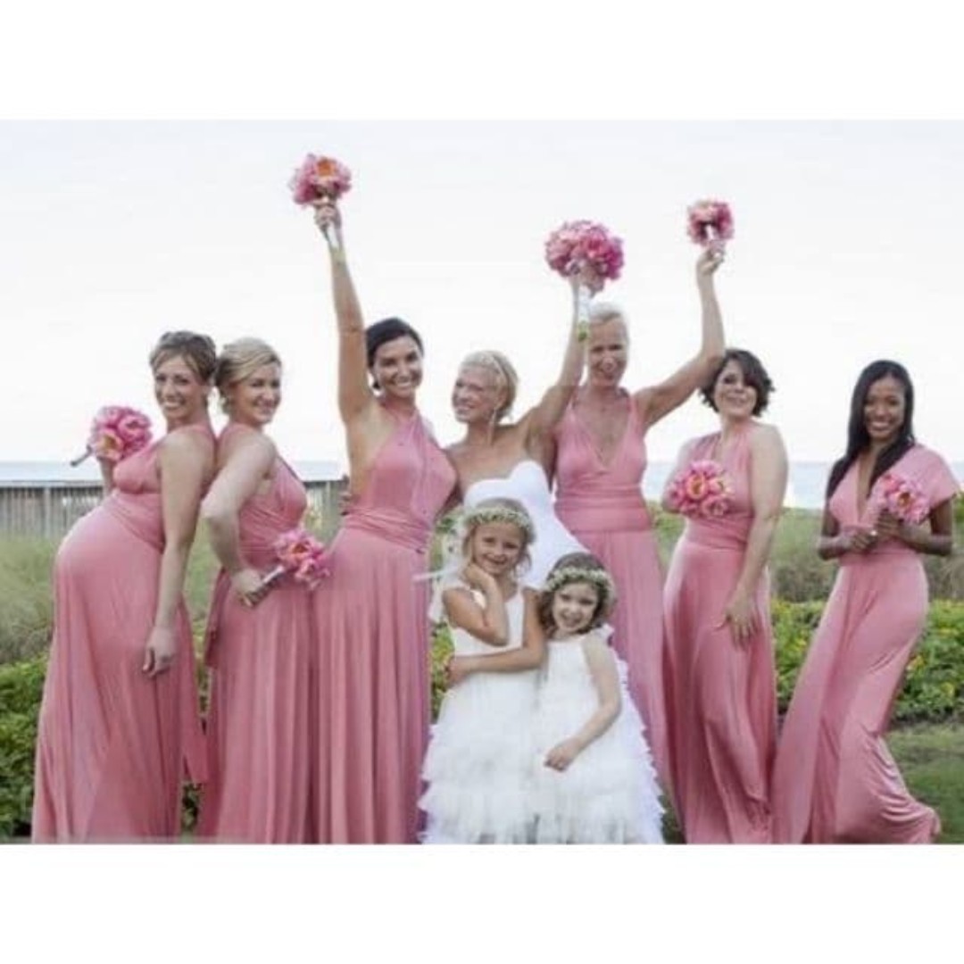 BLUSH PINK INFINITY DRESS