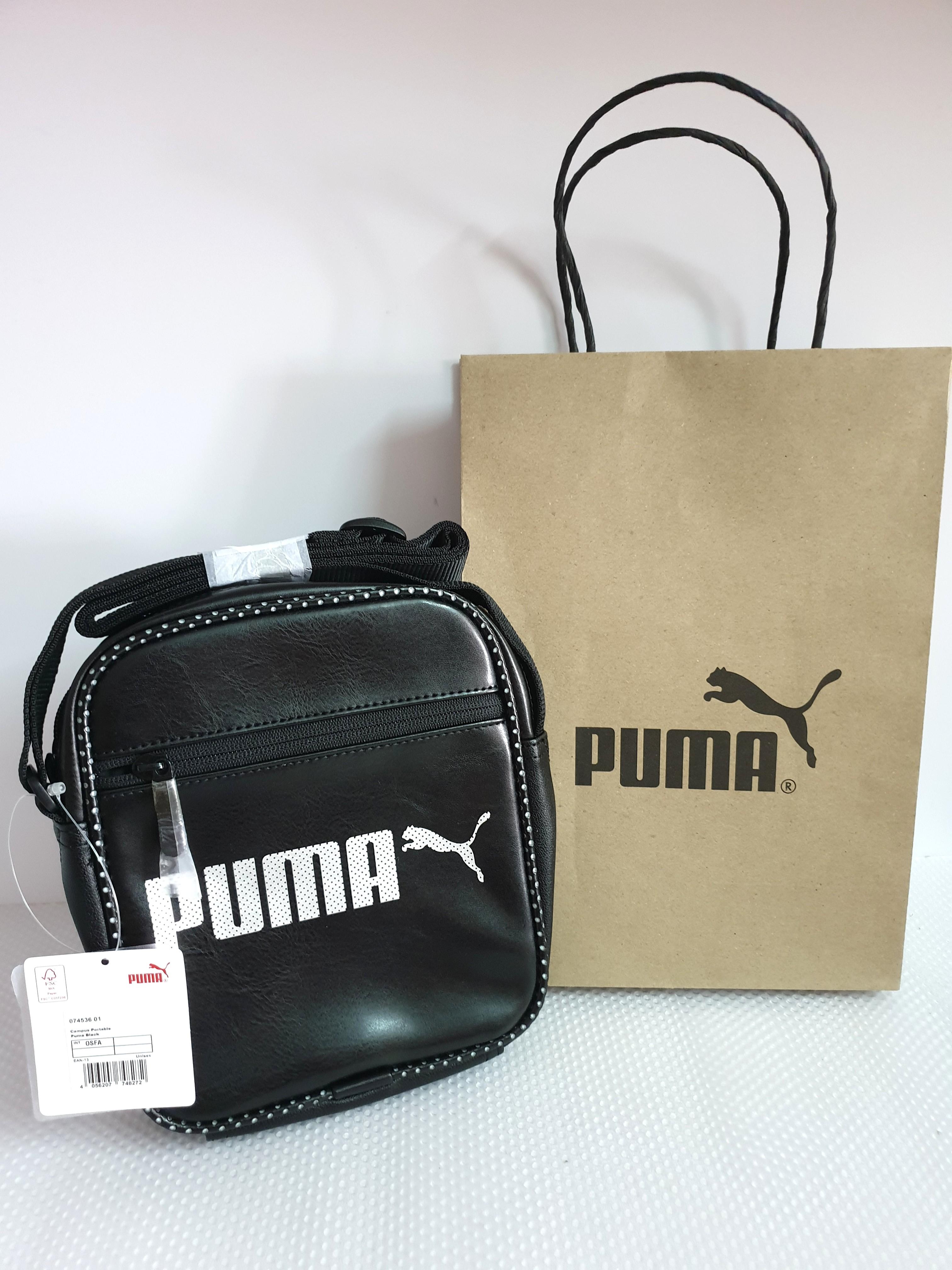 puma black sling bag
