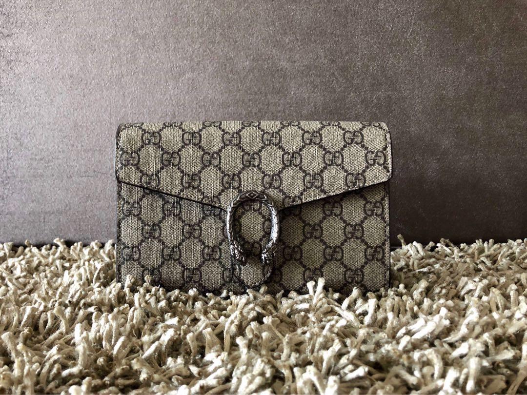 Gucci Dionysus GG Supreme Chain Wallet, WOC, Review