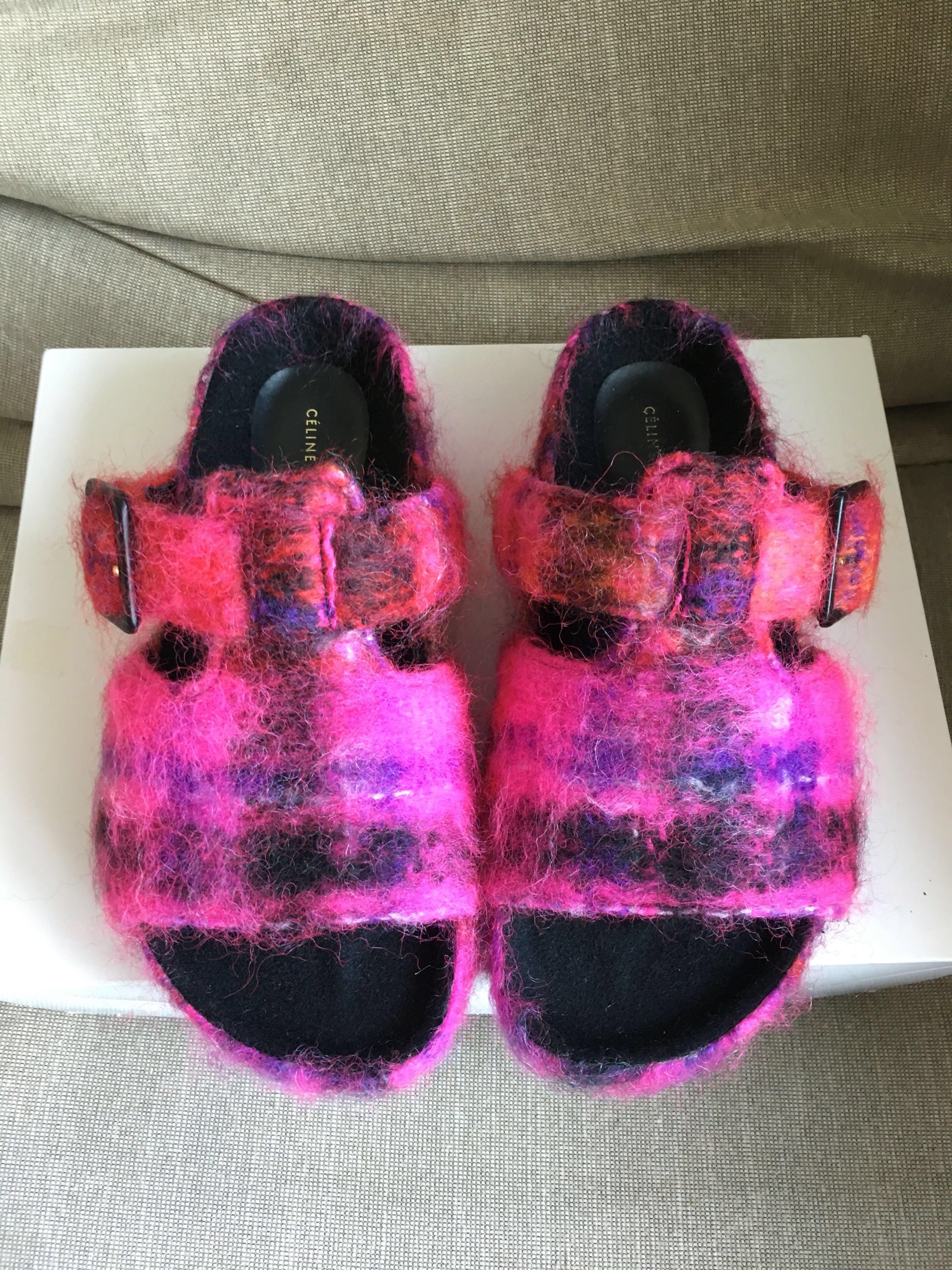 Celine new arrivals mohair sandals