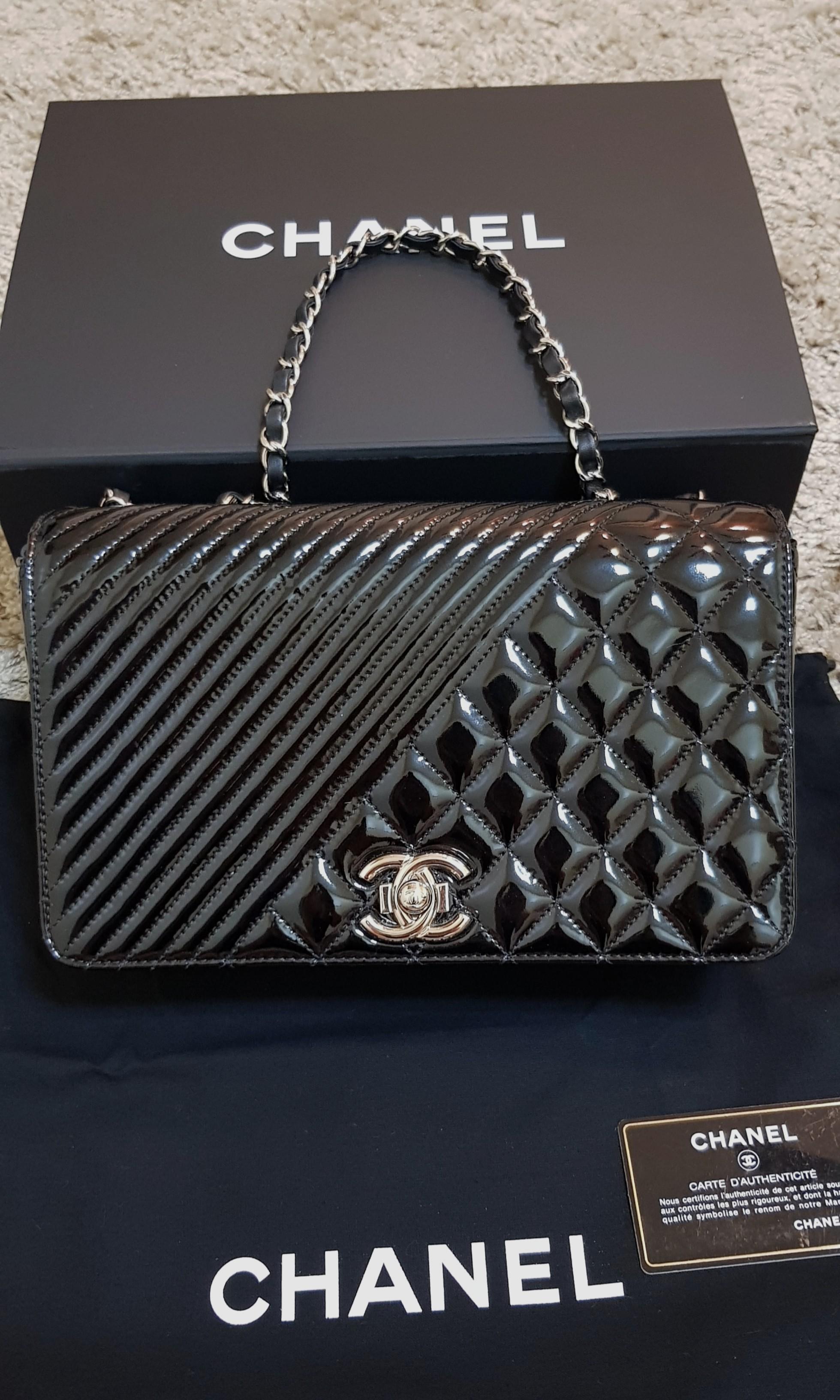 Chanel diamond quilted Chevron flap bag, Luxury, Bags & Wallets on ...