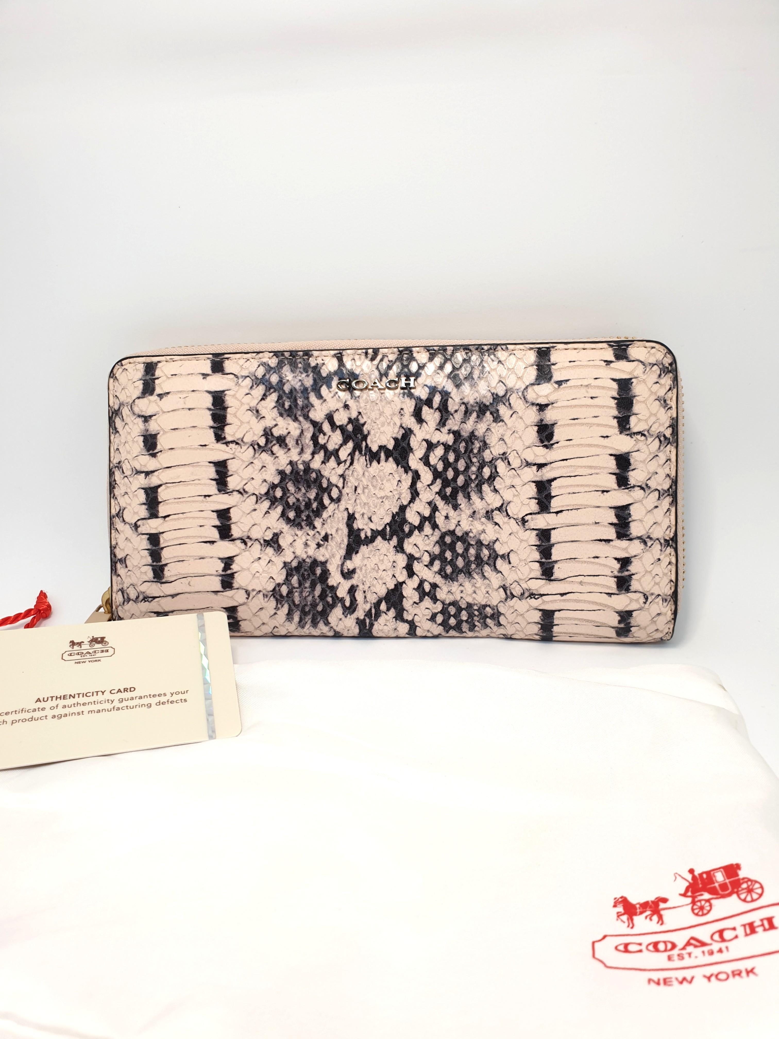 Coach Snakeskin Longwallet