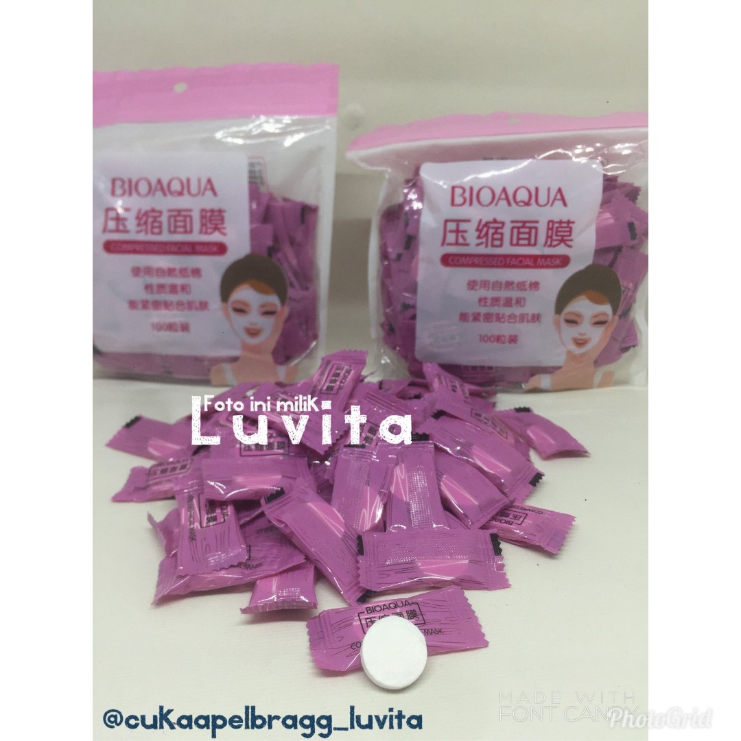 Compressed Mask Diy Kesehatan Kecantikan Kulit Sabun Tubuh Di Carousell