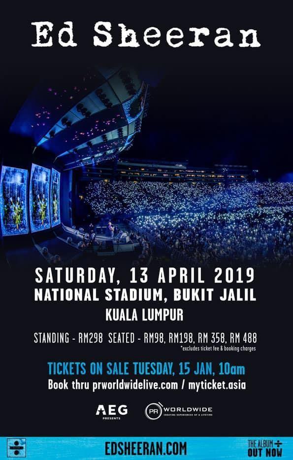 Ed Sheeran Concert tickets, Tickets & Vouchers, Event Tickets on Carousell