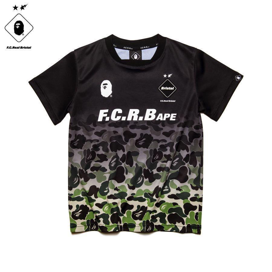 サイズL BAPE x FCRB GAME SHIRT サッカー シャツ