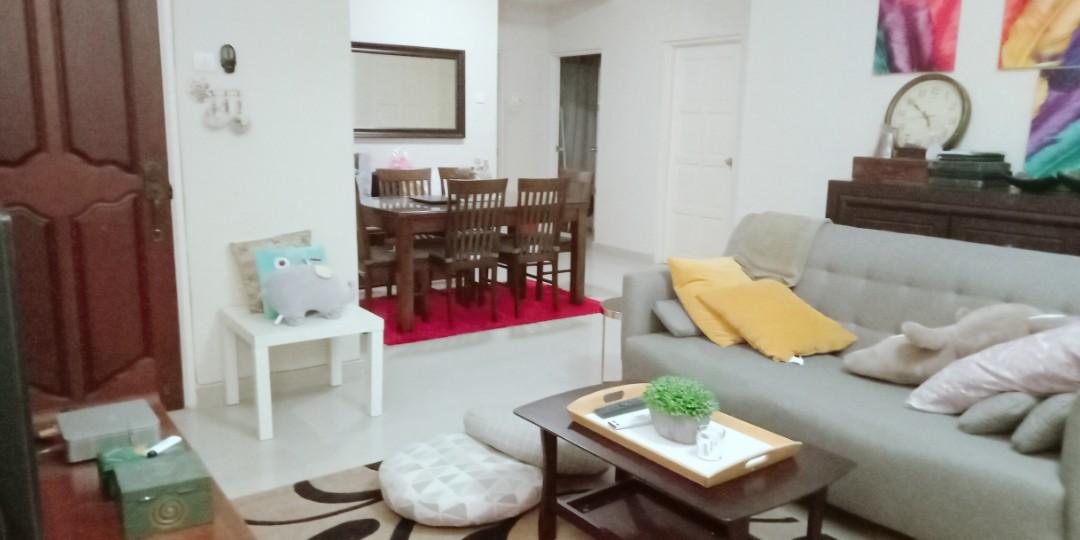 Bilik Sewa Fully Furnished Middle Room Aircond Wifi Lrt 1 Month