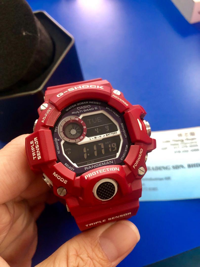 G shock gw9400rd 4 rangeman triple sensor