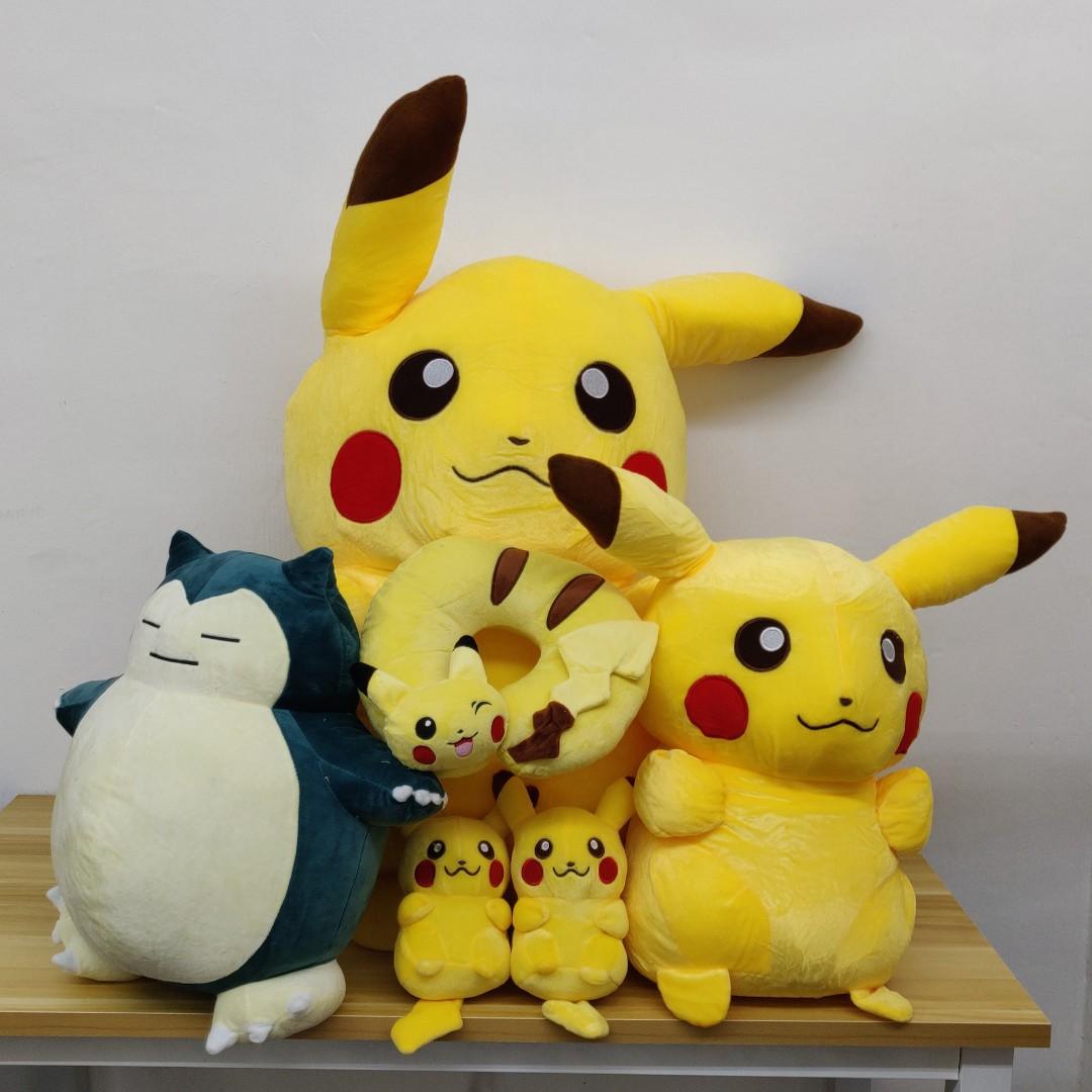 Giant Pikachu Snorlax Neck Pillow And Other Pokemon Soft Toys