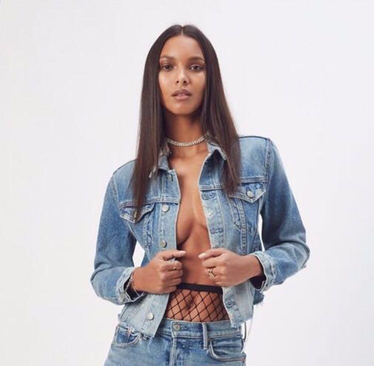 Grlfrnd cara denim jacket top