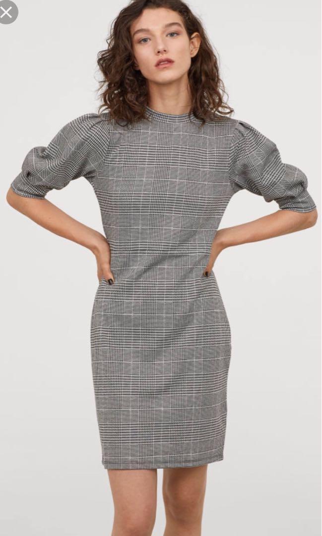 houndstooth dress h&m