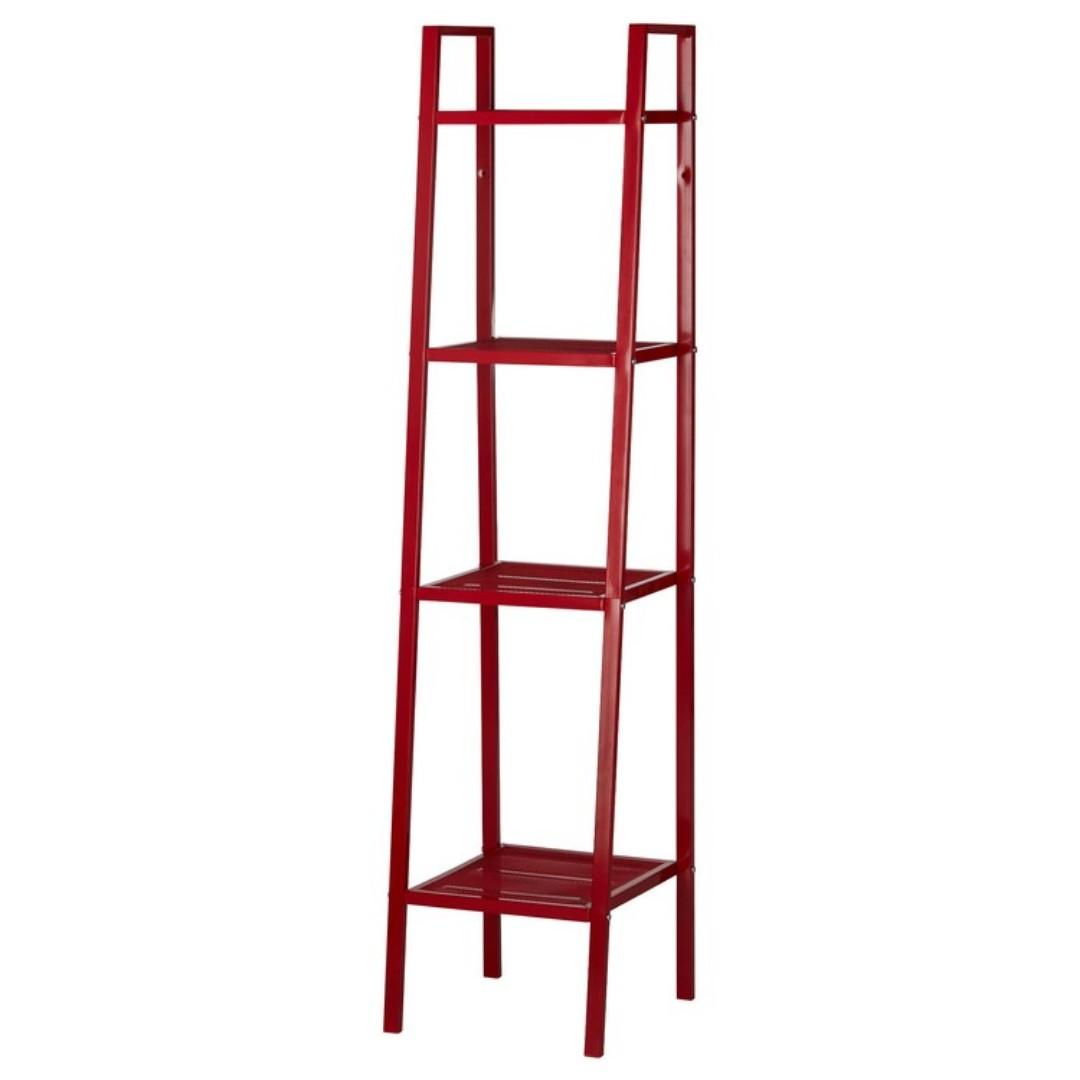 Ikea LERBERG Shelf unit Shelving Unit RED Discontinued Color, Furniture