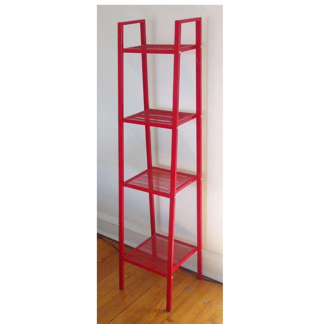 Ikea LERBERG Shelf unit Shelving Unit RED Discontinued Color, Furniture
