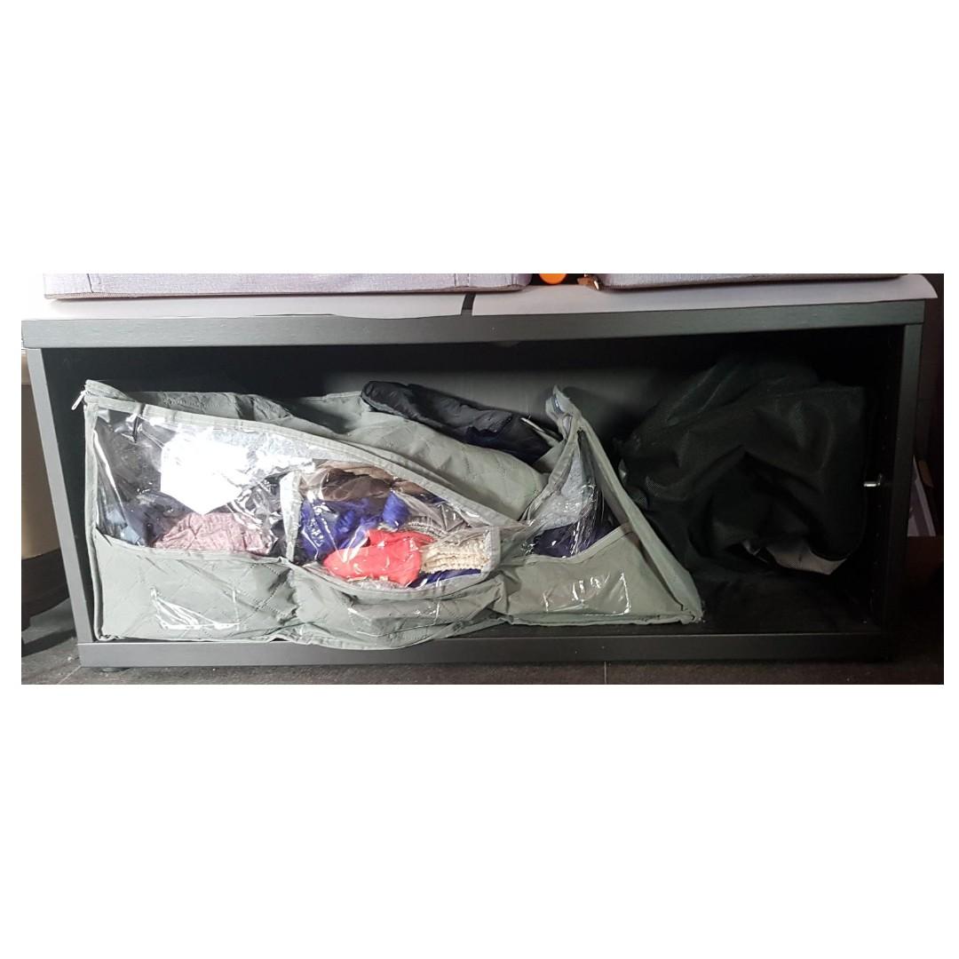 Ikea Mosjo Tv Others Bench Black Furniture Shelves Drawers On Carousell