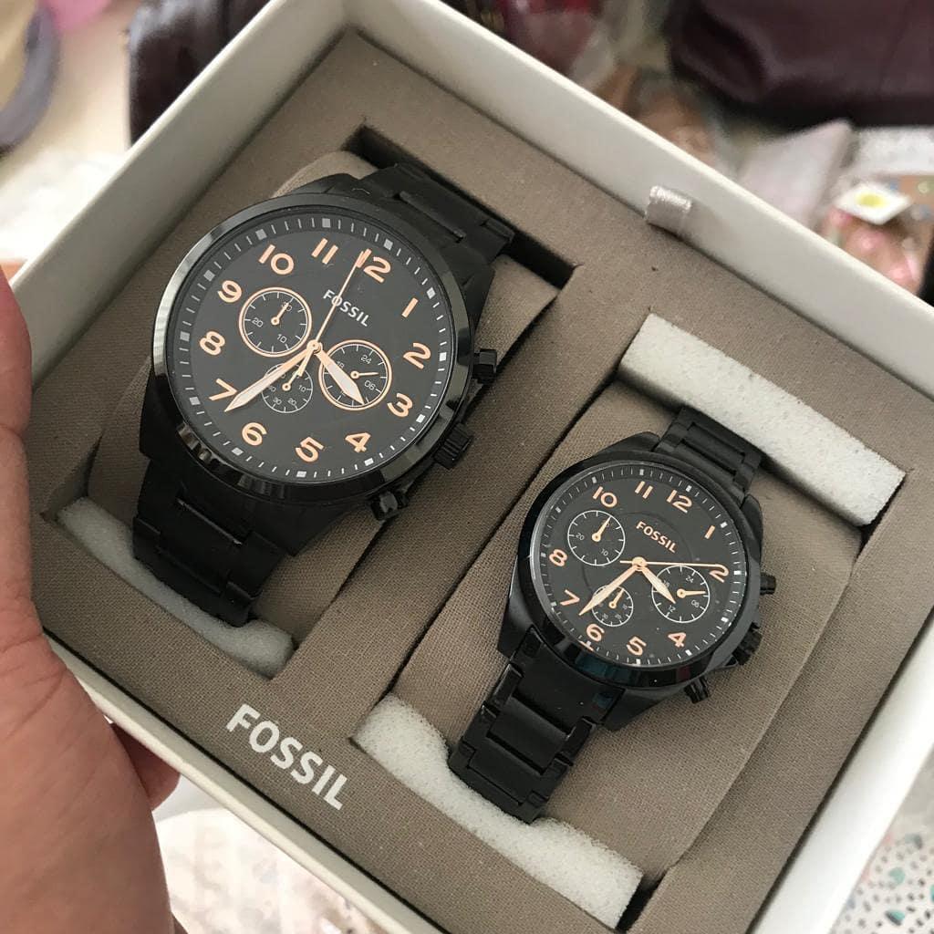 Jam tangan discount couple fossil