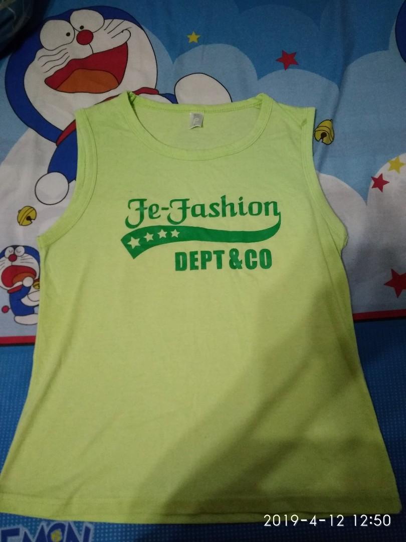 Kaos Tank Top Hijau Babies Kids Girls Apparel 8 To 12 Years