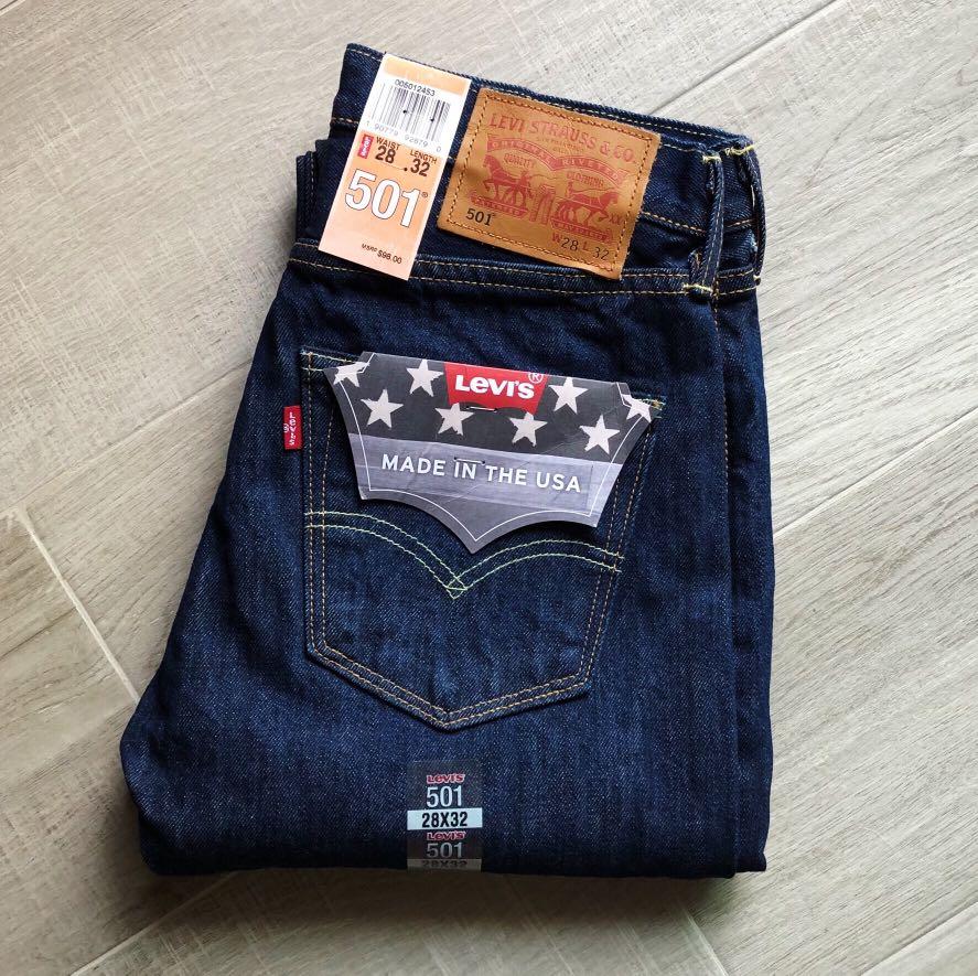 Mens White Oak Cone Denim Levis Jeans -  UK