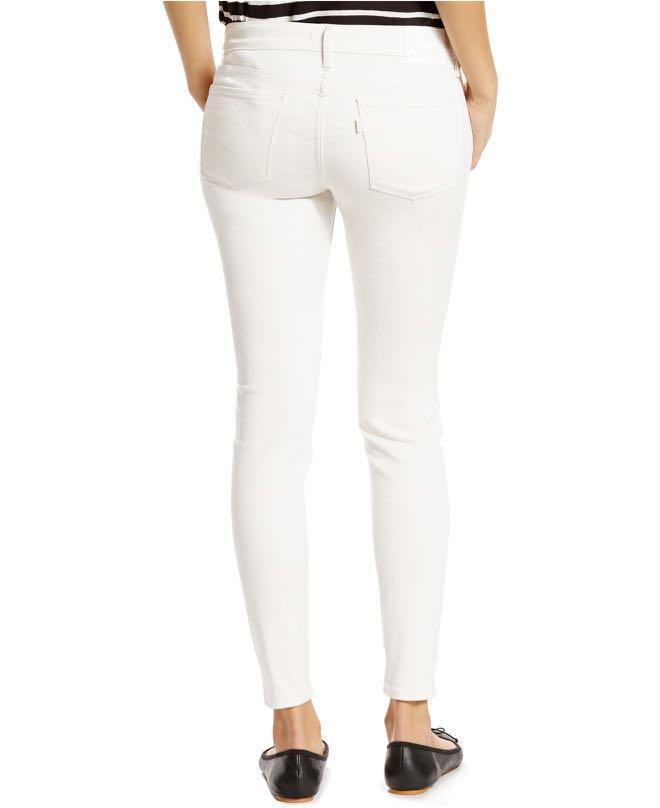 levi's 710 super skinny jeans white