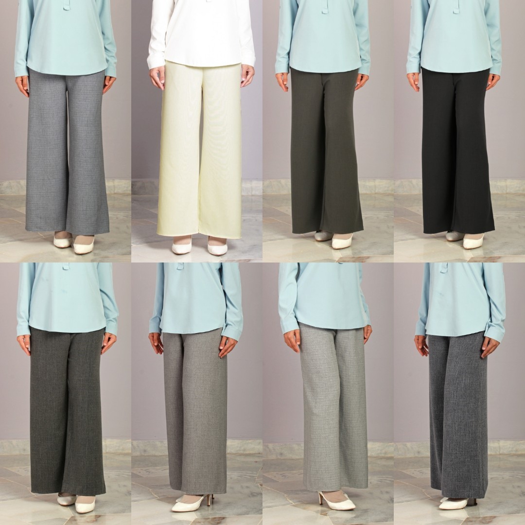 Linen Palazzo pants baju melayu raya 