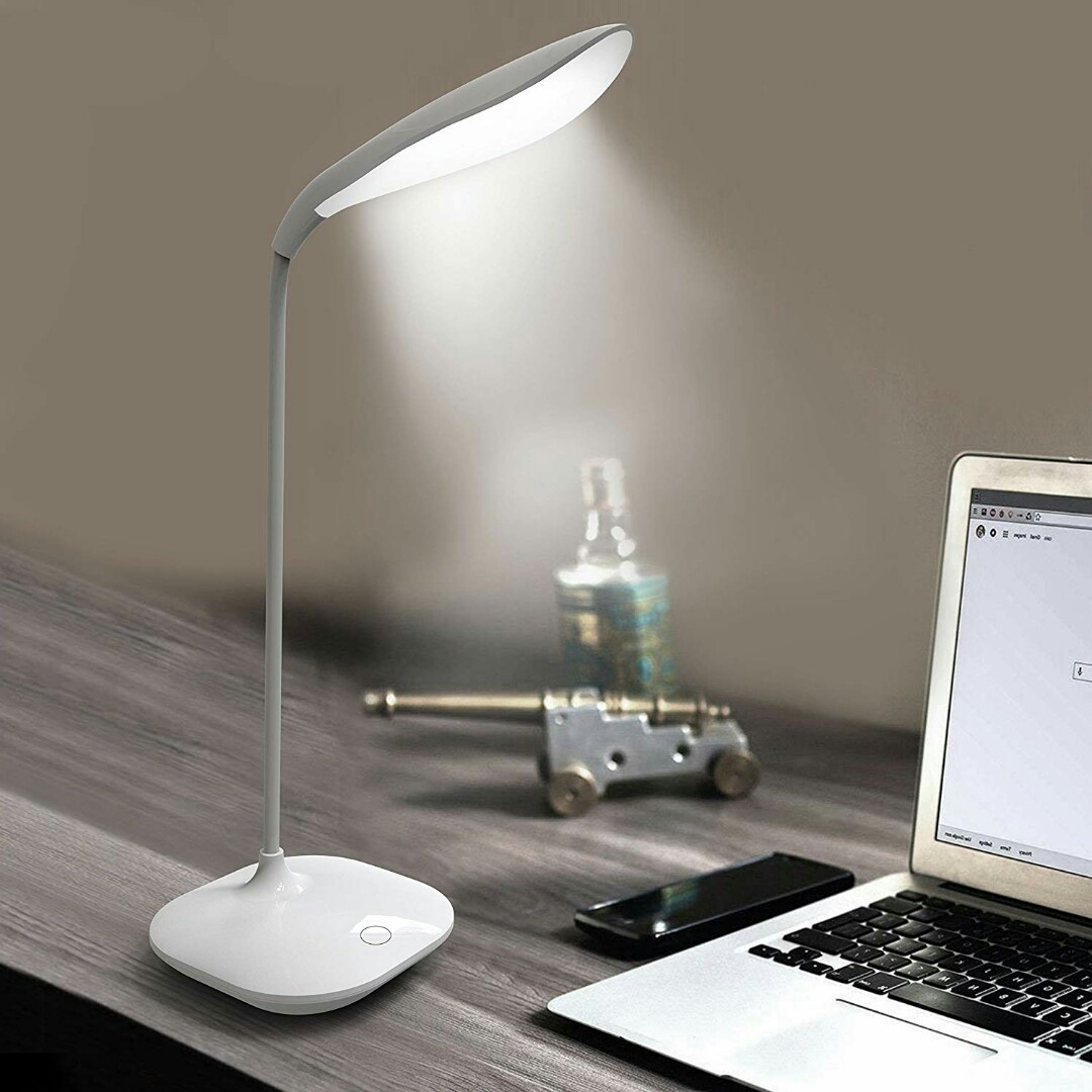 M253 Desk Lamp Eye Protection Led Flexible Bedside Table Reading Light White3