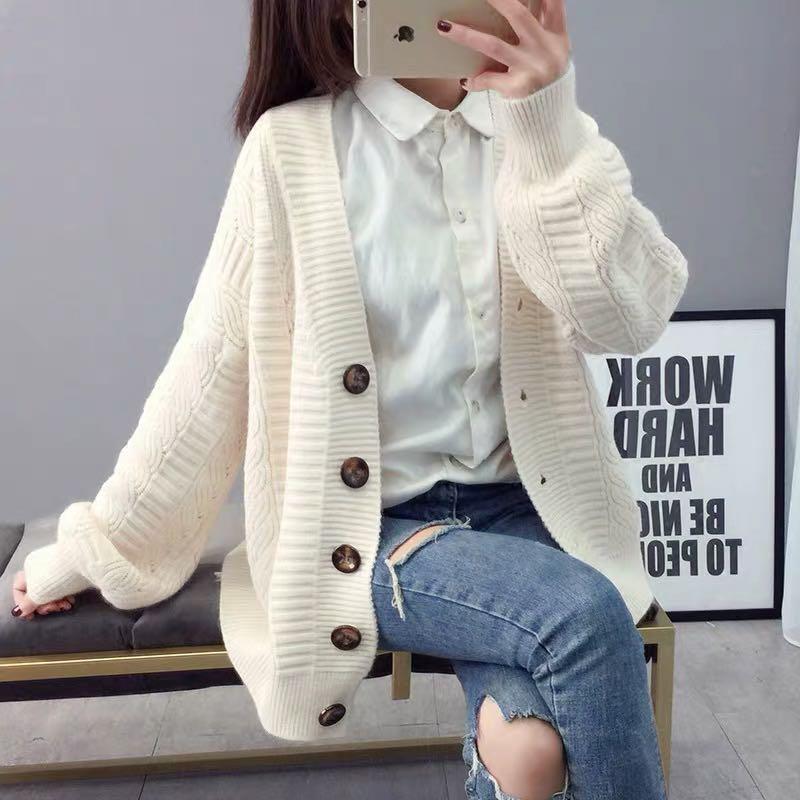 korean knitted cardigan