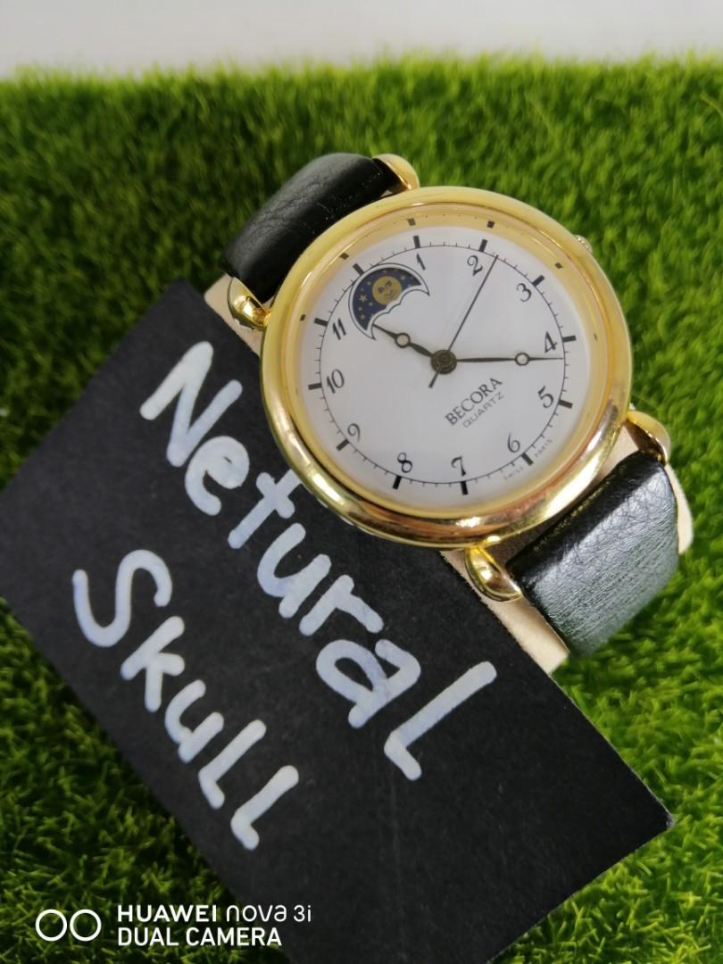 MOONPHASE ANALOG QUARTZ BY BECORA Luxury Watches on Carousell