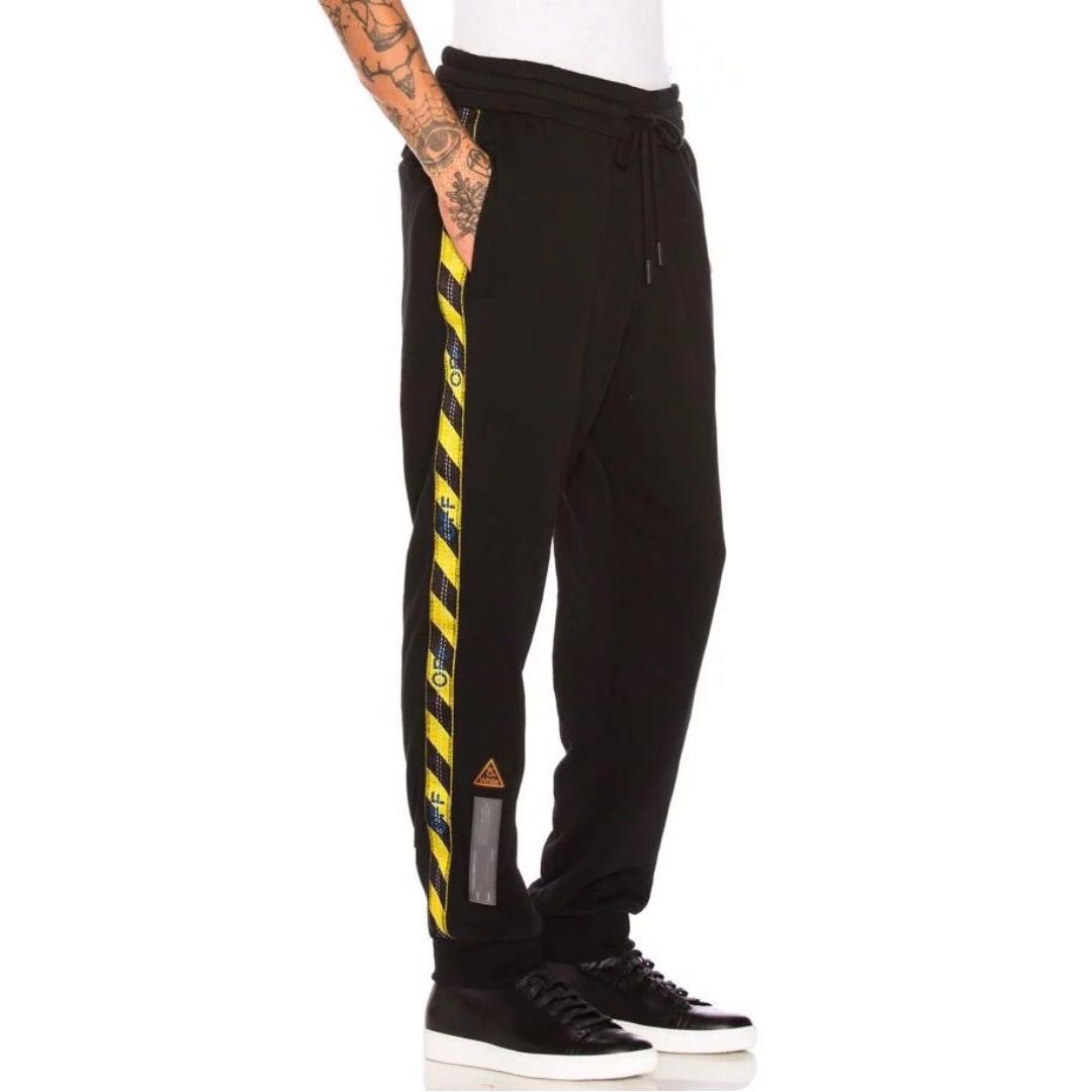 off white tape sweatpants