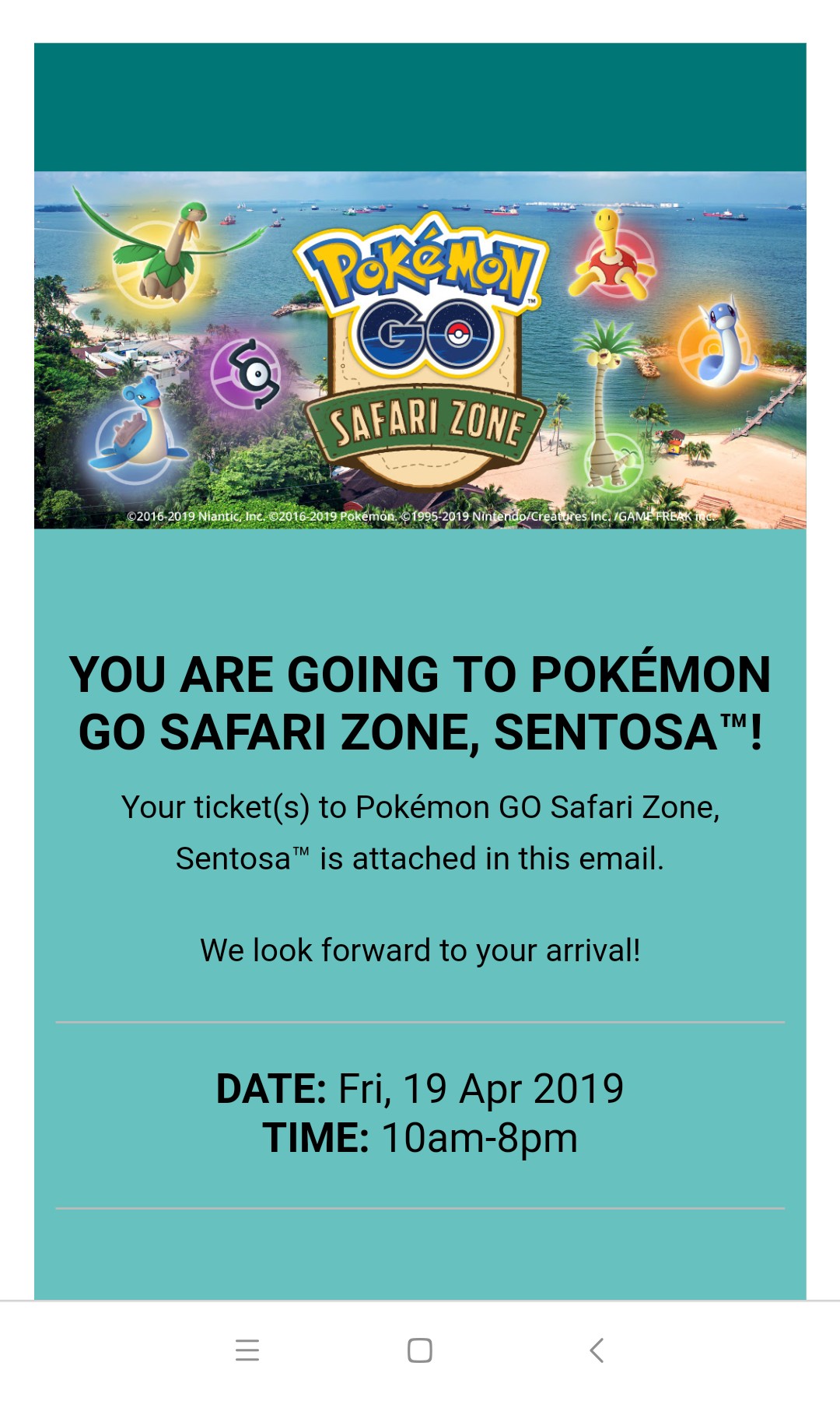 POKEMON GO SAFARI ZONE EVENT, Video Gaming, Gaming Accessories, Game
