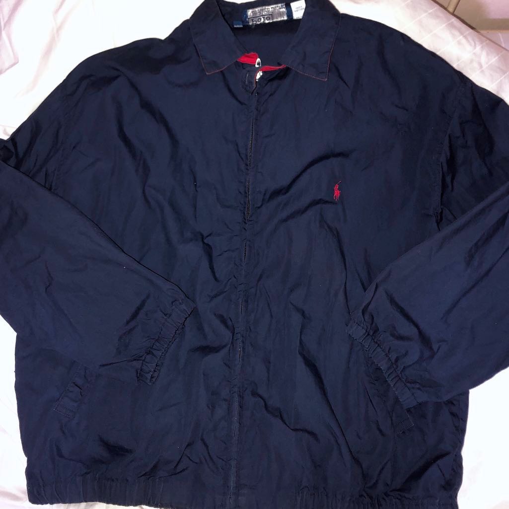Polo Ralph Lauren Harrington Jacket Navy Men s Fashion Tops