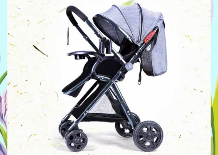 Preloved Coballe Reversible Back/Front Facing Stroller, Babies & Kids ...