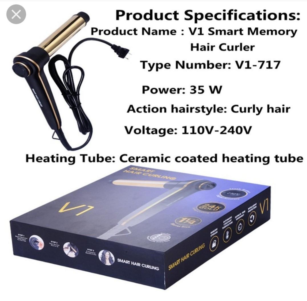 V1 smart hair curling store