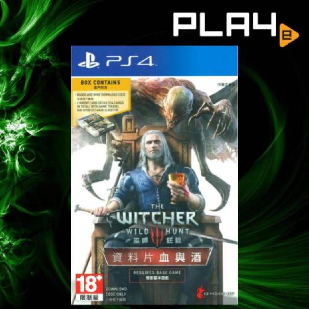 Ps4 The Witcher 3 Wild Hunt Blood Wine R3 Brand New