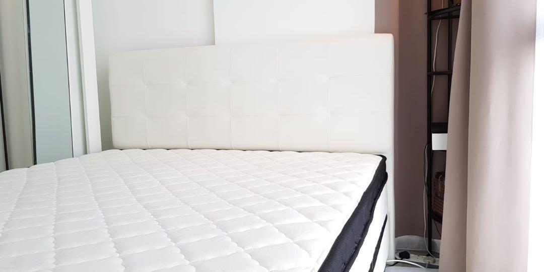 Queen Bed with 10 inch Mattress , Furniture & Home Living, Furniture