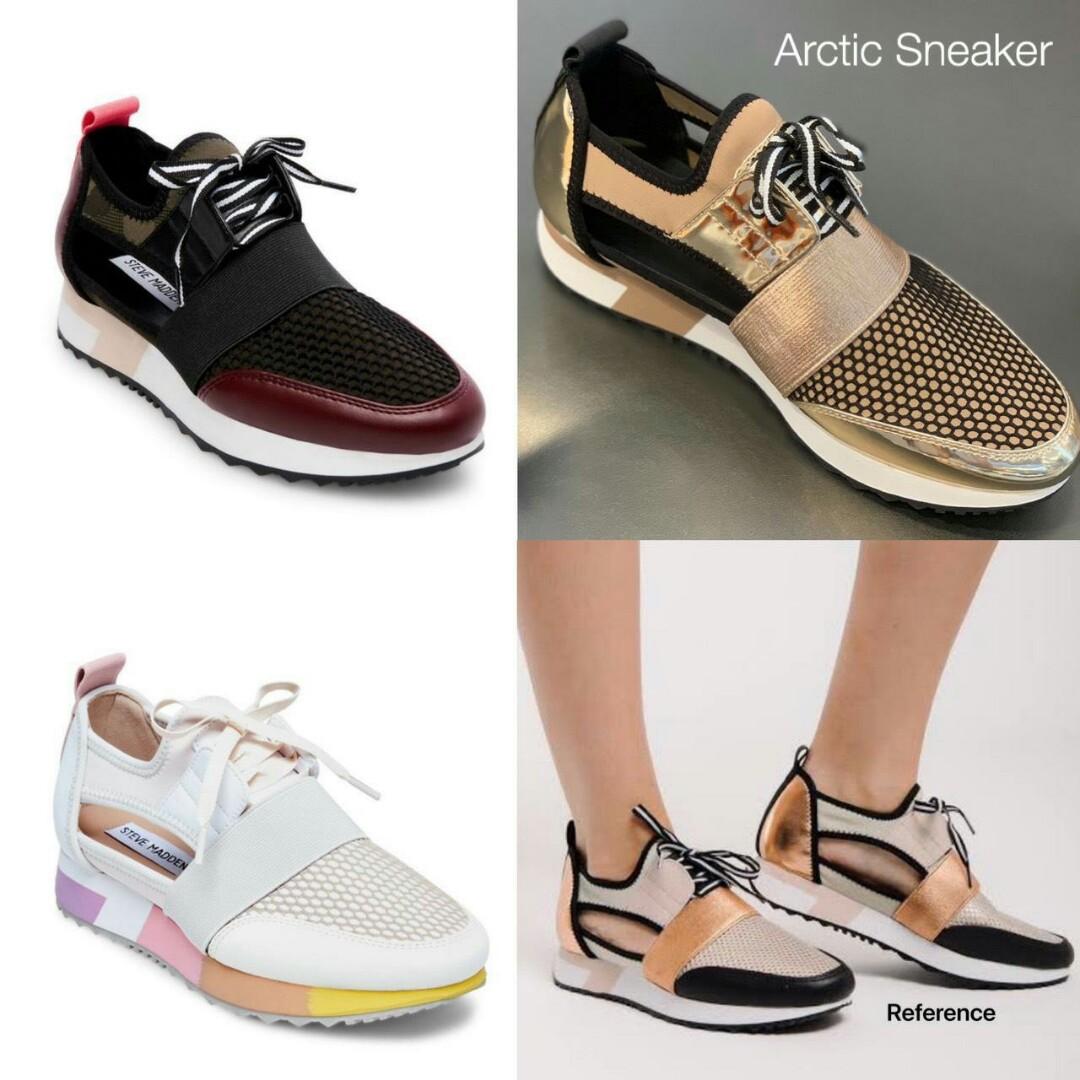 steve madden arctic sneaker rose gold