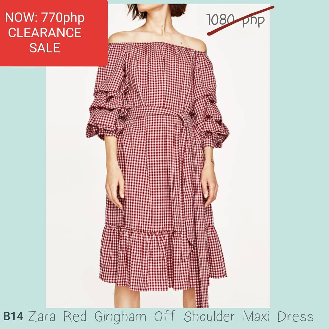 red gingham maxi dress