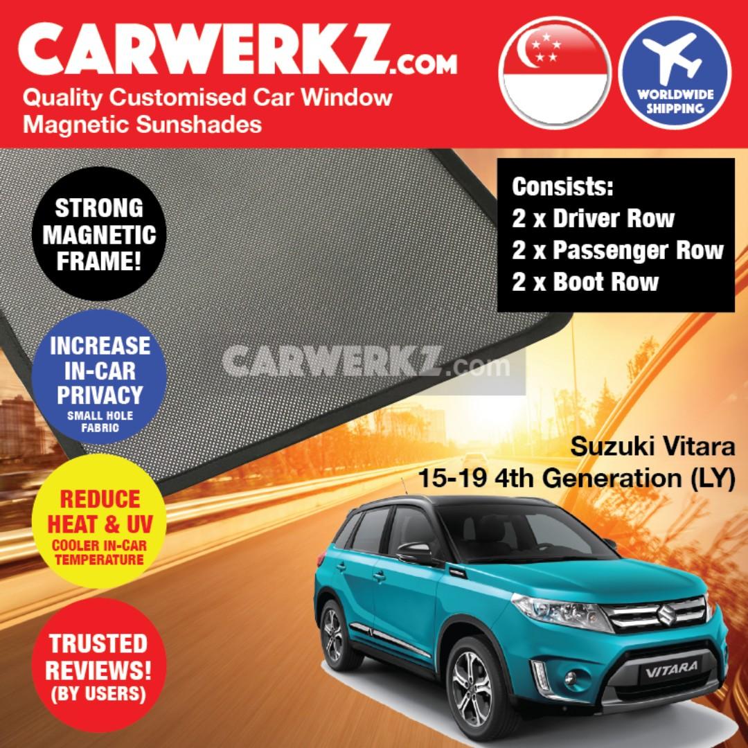 Sg Best Suzuki Vitara 2015 2019 4th Generation Ly Japan Compact Suv Customised Car Window Magnetic Sunshades Car Accessories Accessories On Carousell