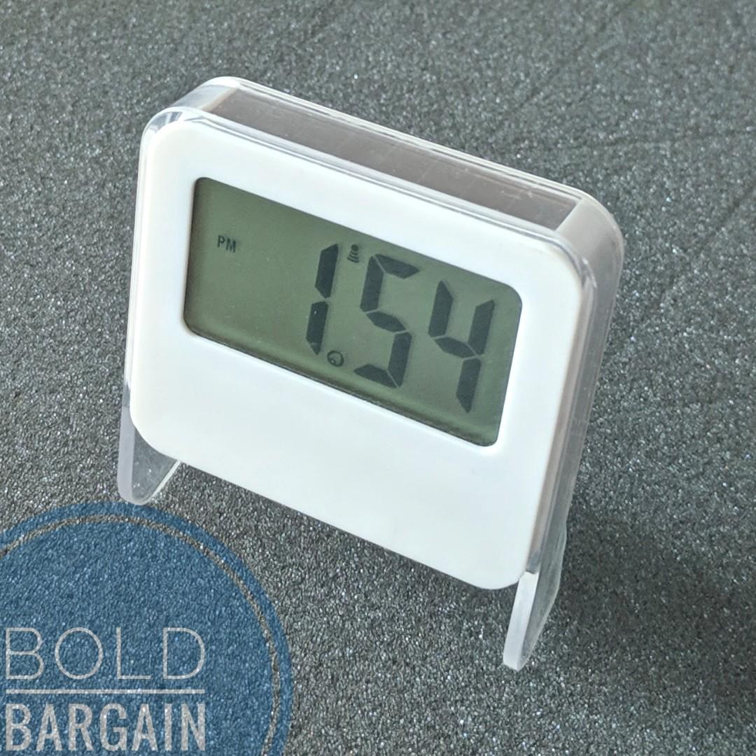 Solar Powered Digital Alarm Clock Built In Charger For Aaa Rechargeable Battery Electronics Others On Carousell