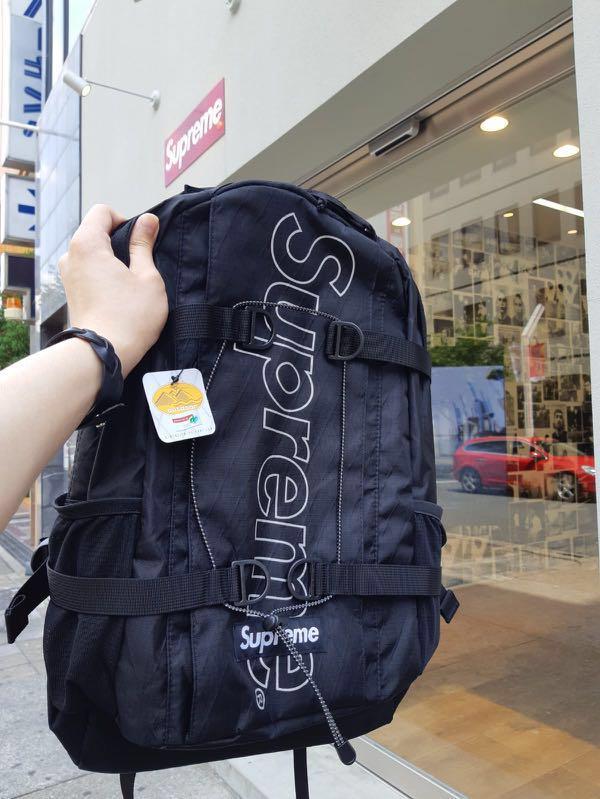Supreme Backpack FW18 (45th) /Black Color, 名牌, 手袋及銀包- Carousell