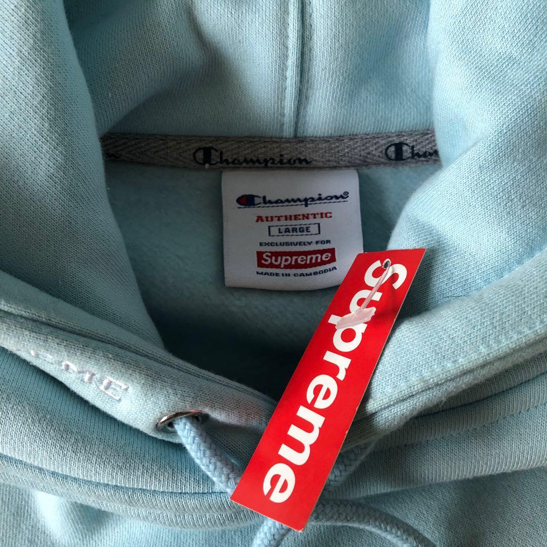 Supreme x Champion hoodie Men s Fashion Tops Sets Hoodies on