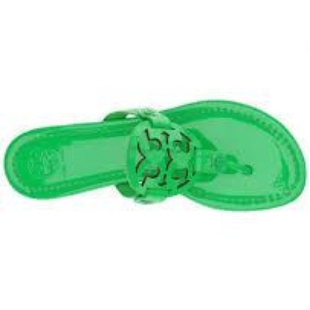 tory burch green miller sandal