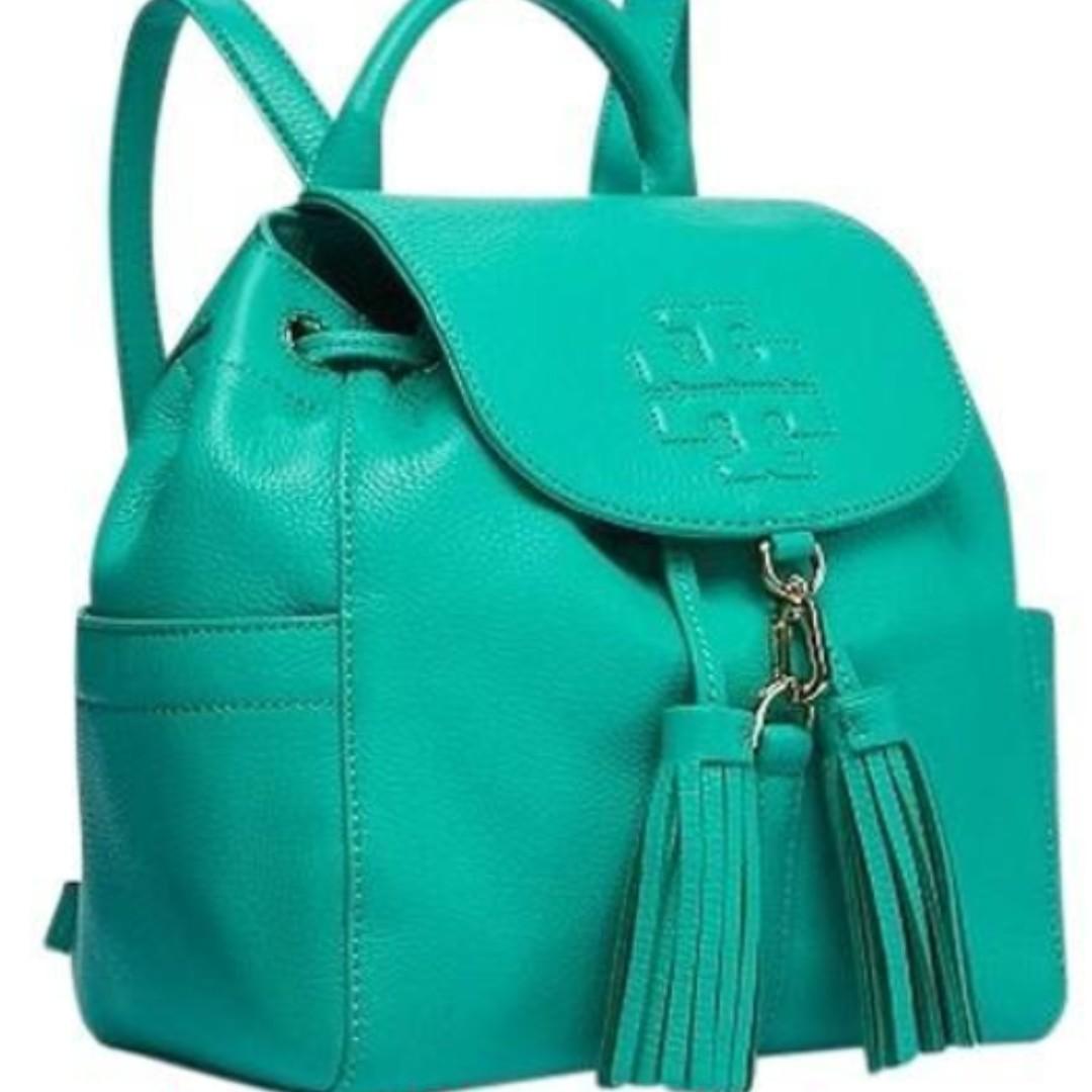 TORY BURCH THEA MINI BACKPACK COURT GREEN Women s Fashion Bags