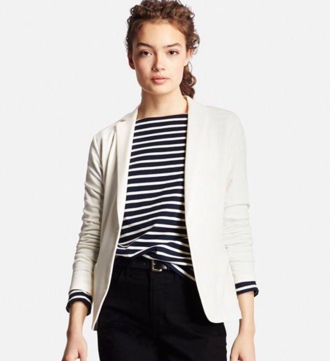 cream casual jacket