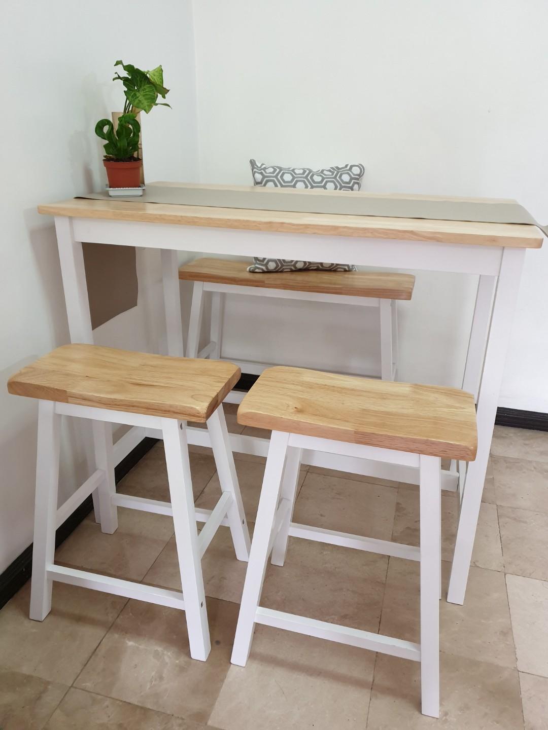 Wooden Bar Table On Carousell
