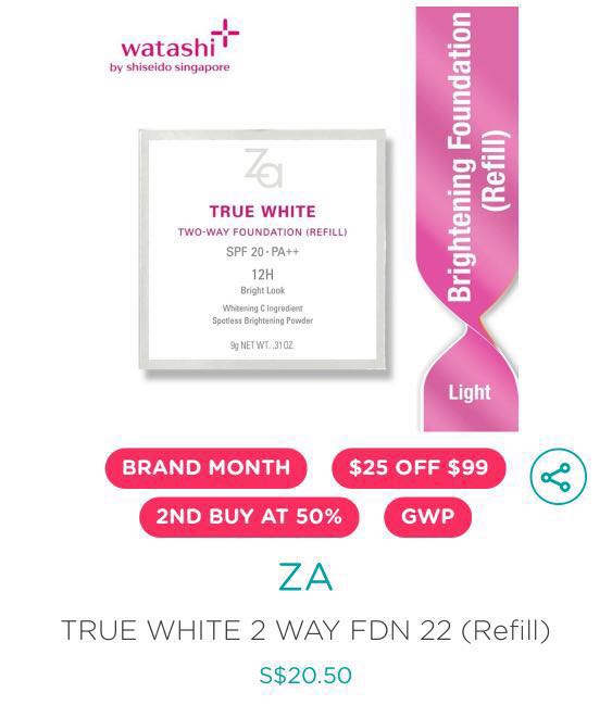 za true white foundation